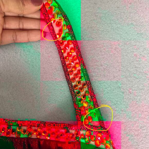 Mara Dancewear Small Black Red Feather Jazz Costume Set Stage Recital Outfit - Picture 7 of 15